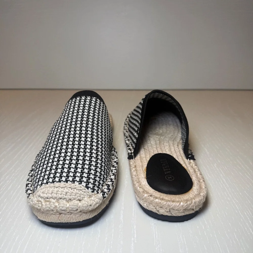 VIVAIA Round-Toe Espadrille‎ Mules | NWT - EU 38 / US 7-7.5 + FREE Slippers